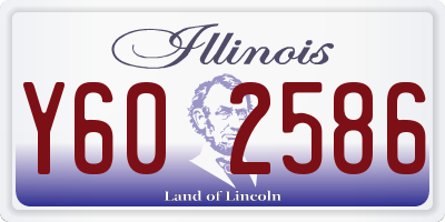 IL license plate Y602586