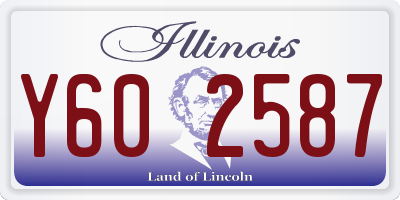 IL license plate Y602587