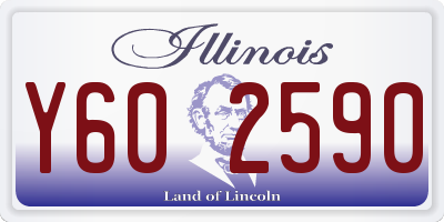 IL license plate Y602590