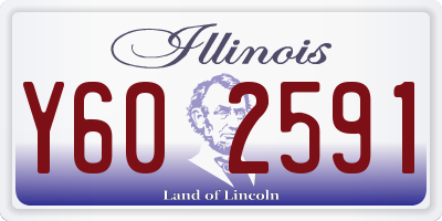 IL license plate Y602591