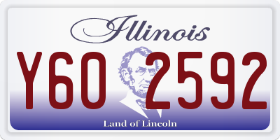 IL license plate Y602592