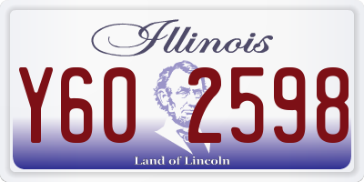 IL license plate Y602598