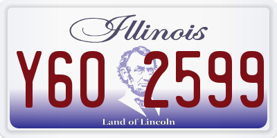 IL license plate Y602599