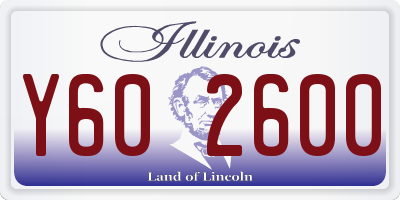 IL license plate Y602600