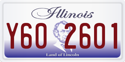 IL license plate Y602601