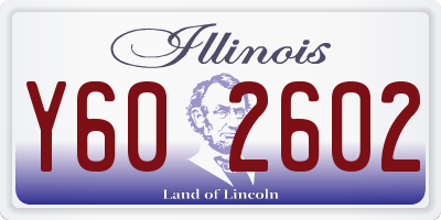 IL license plate Y602602