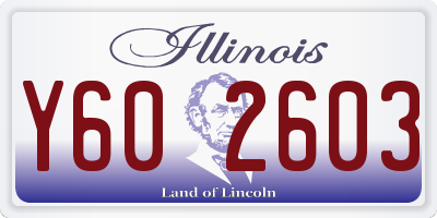 IL license plate Y602603