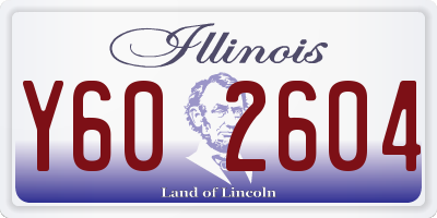 IL license plate Y602604