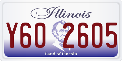 IL license plate Y602605