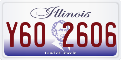 IL license plate Y602606