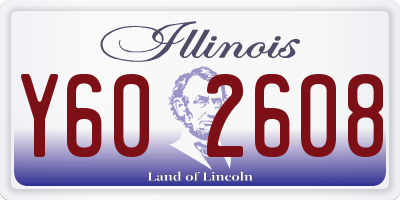 IL license plate Y602608