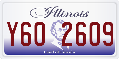IL license plate Y602609