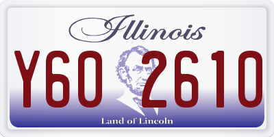 IL license plate Y602610