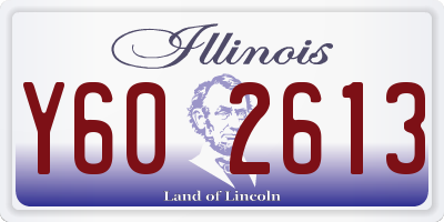 IL license plate Y602613