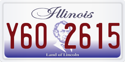 IL license plate Y602615
