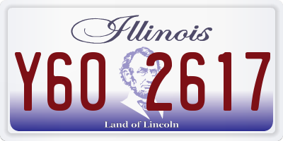 IL license plate Y602617