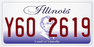 IL license plate Y602619