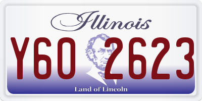 IL license plate Y602623