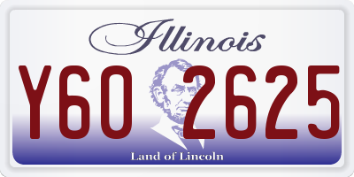 IL license plate Y602625