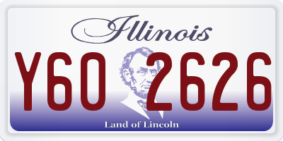 IL license plate Y602626