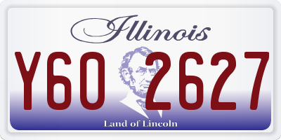 IL license plate Y602627