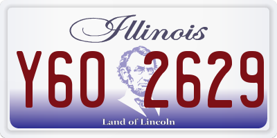 IL license plate Y602629