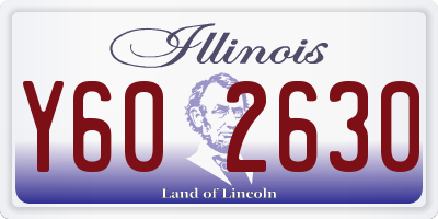 IL license plate Y602630