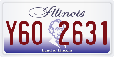 IL license plate Y602631