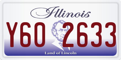IL license plate Y602633