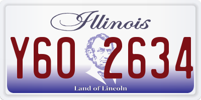 IL license plate Y602634