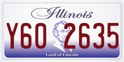 IL license plate Y602635