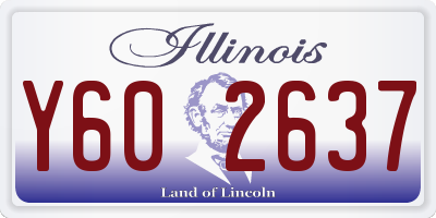 IL license plate Y602637