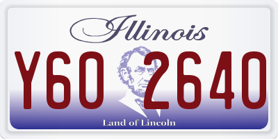 IL license plate Y602640