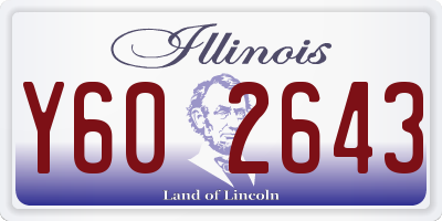 IL license plate Y602643