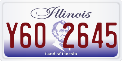 IL license plate Y602645