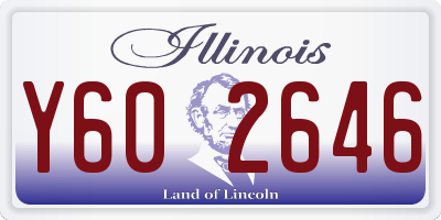 IL license plate Y602646