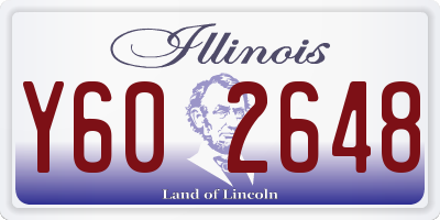 IL license plate Y602648