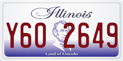 IL license plate Y602649