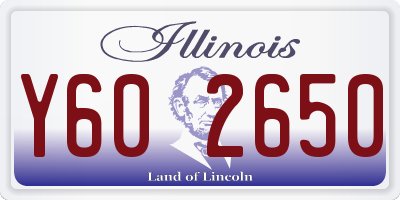 IL license plate Y602650