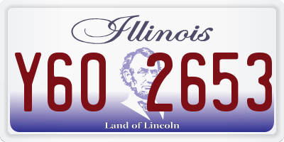 IL license plate Y602653
