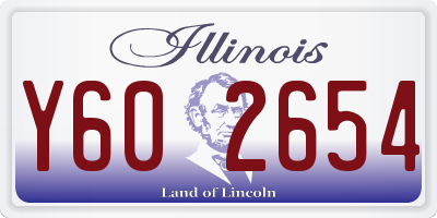 IL license plate Y602654