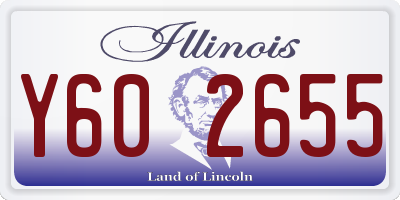 IL license plate Y602655
