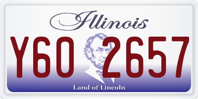 IL license plate Y602657