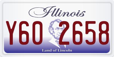 IL license plate Y602658