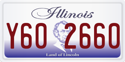IL license plate Y602660