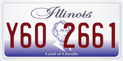 IL license plate Y602661