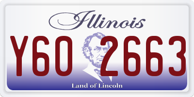 IL license plate Y602663