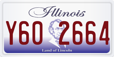 IL license plate Y602664