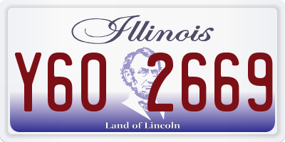 IL license plate Y602669