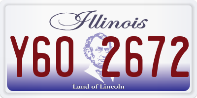 IL license plate Y602672
